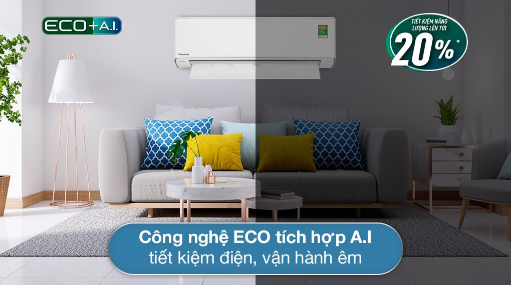 Công nghệ Eco tích hợp AI thông minh tiết kiệm điện hiệu quả