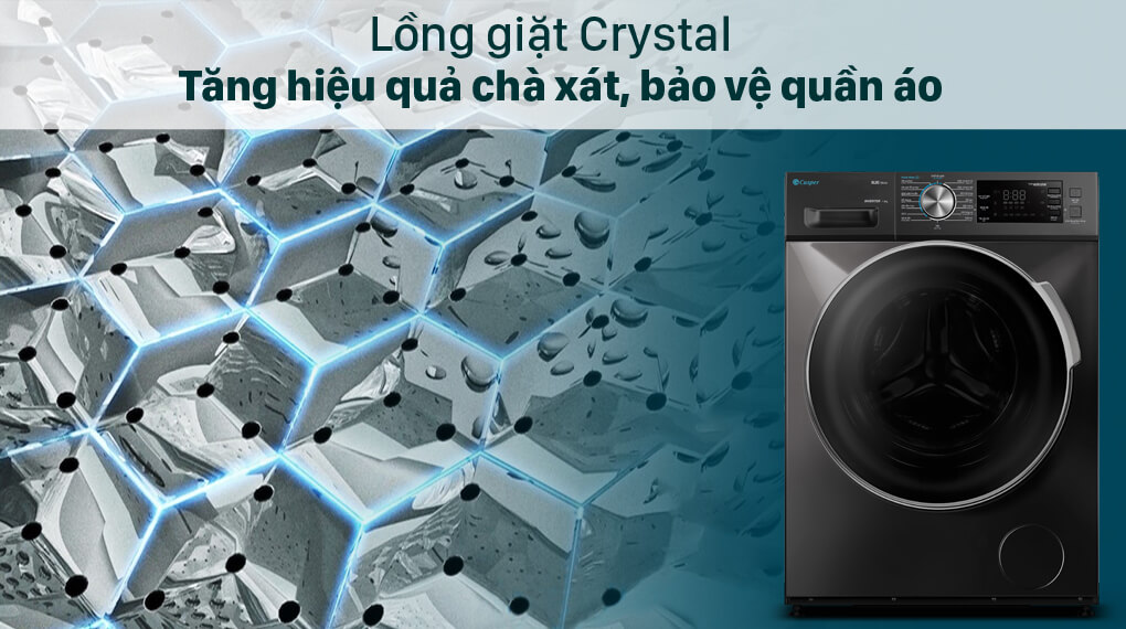 Tăng cường hiệu quả chà xát với lồng giặt Crystal