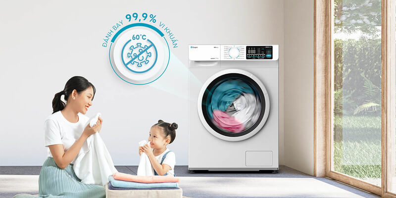 Máy giặt lồng ngang thuộc thương hiệu Thái Lan – Casper.