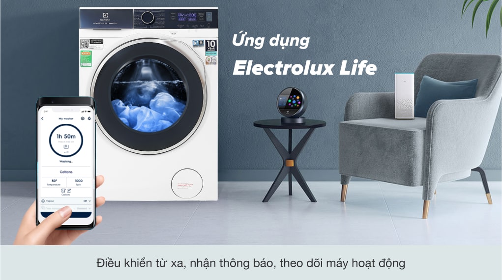 dễ dàng điều khiển máy giặt từ xa
