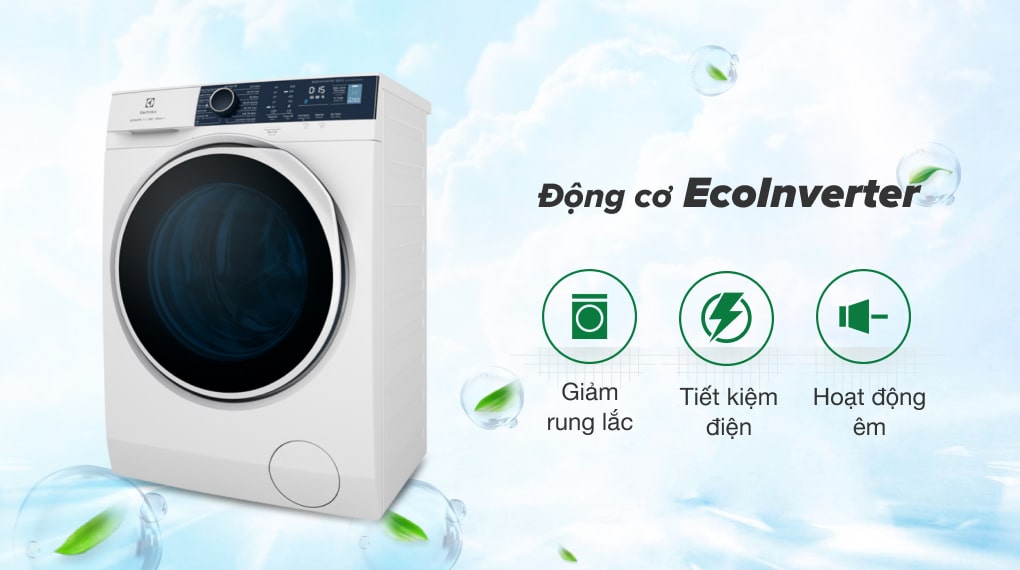 Máy giặt Electrolux Inverter 9 kg EWF9024P5WB diệt khuẩn tối đa