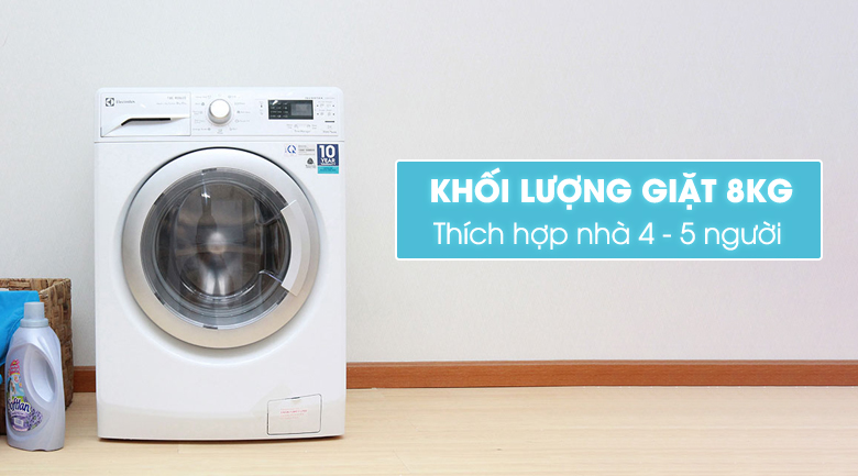 máy giặt sấy Inverter electrolux eww12842 khối lượng giặt 8kg