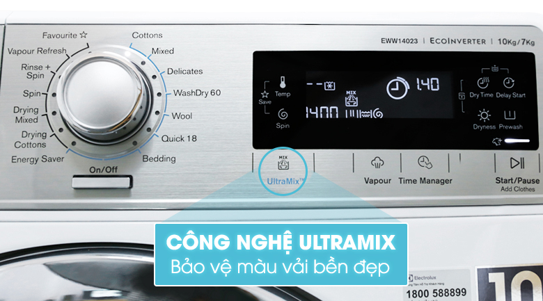máy giặt sấy inverter electrolux eww14023 ultramix