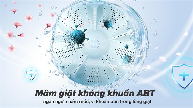 Mâm giặt kháng khuẩn ABT ngăn ngừa vi khuẩn hiệu quả lên đến 99,99%