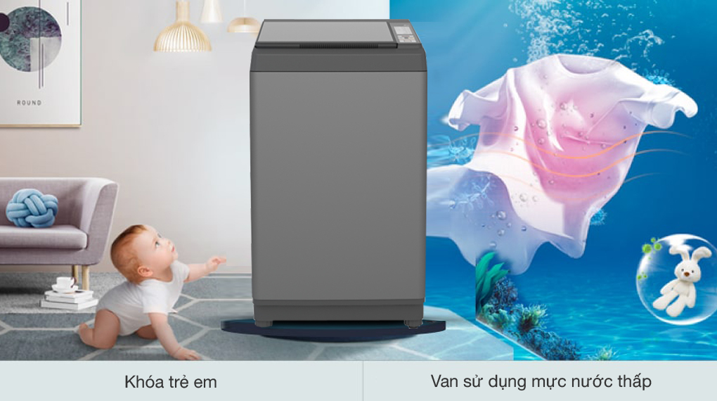 Máy giặt Aqua AQW-S90CT S 9 kg