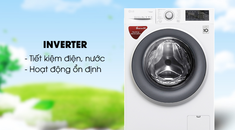 máy giặt lg fc1409s3w inverter