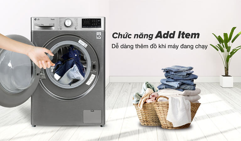 Máy giặt sấy LG Inverter giặt 9Kg sấy 5Kg FV1209D5P