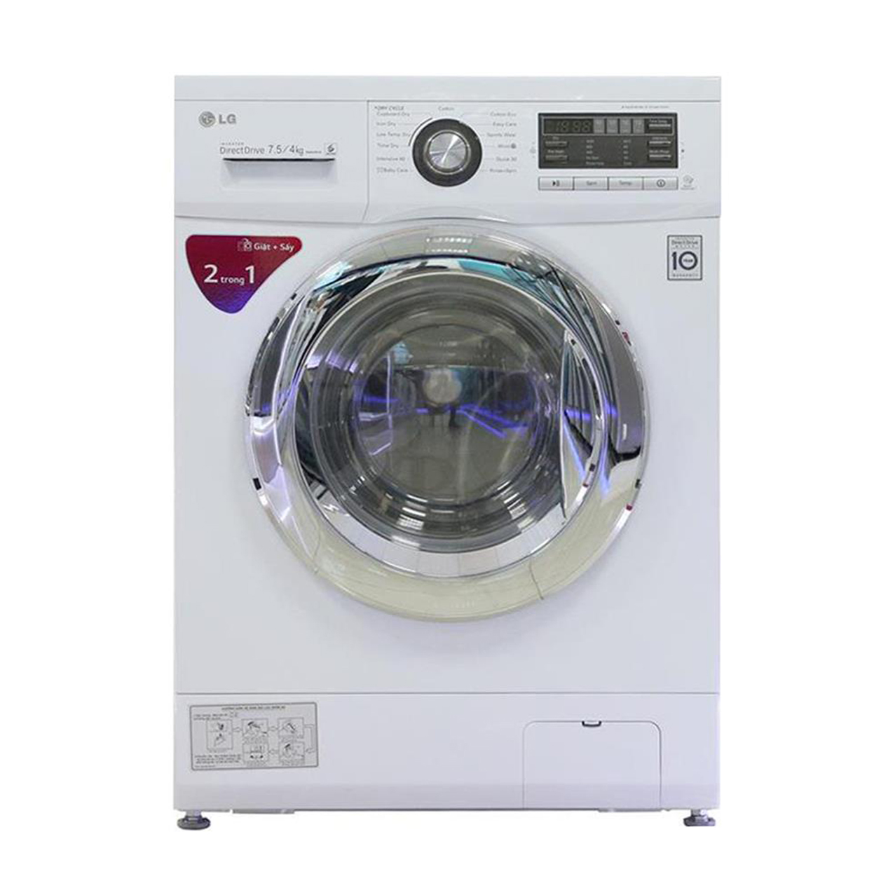 Máy giặt LG WD-12600 với 6 chương trình giặt thông minh