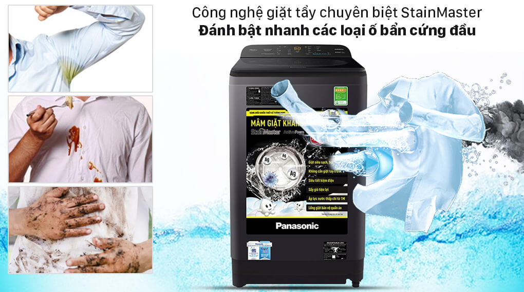 Máy giặt Panasonic 9 Kg NA-F90A9BRV - Nắp máy