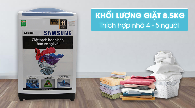 máy giặt lồng đứng samsung wa85m5120sw-sv