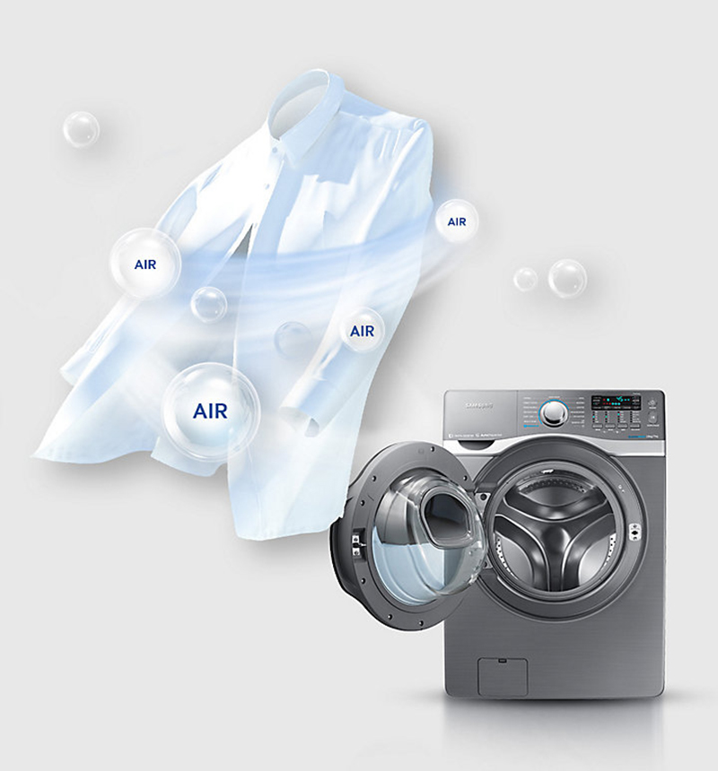 máy giặt samsung wd17j7825kp-sv air wash