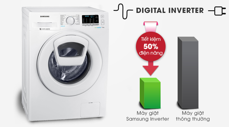 máy giặt samsung ww75k52e0ww digiter inverter