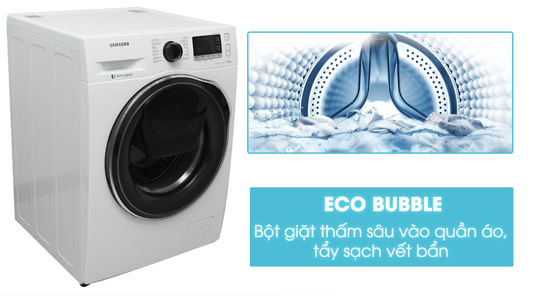 máy giặt samsung ww90K6410qw-sv eco bubble