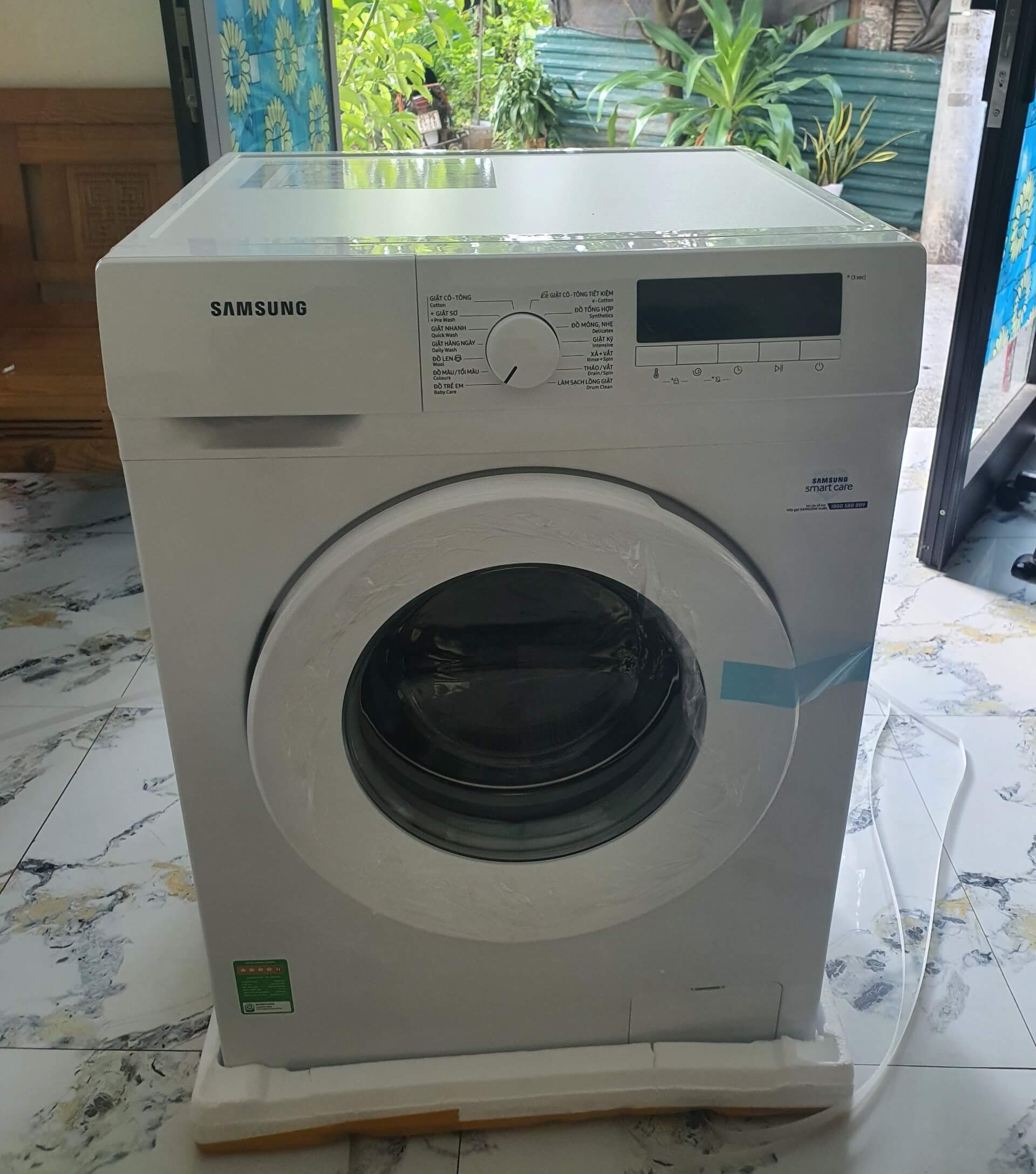 Hình ảnh thực tế máy giặt Samsung Inverter WW90T3040WW/SV 9 kg