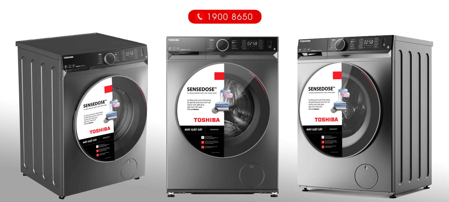 Hình ảnh máy giặt sấy Toshiba Inverter 10.5 kg TWD-BM115GF4V(SK)