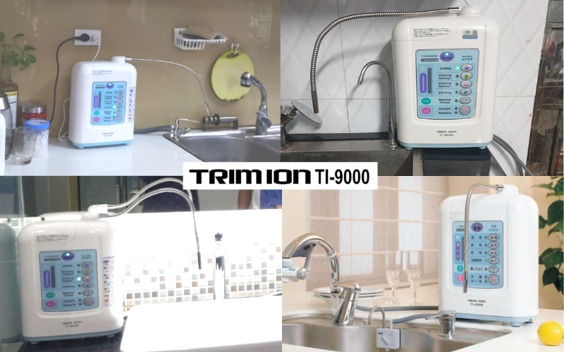 Máy lọc nước Trimion TI-9000 rất nhỏ gọn, dễ sử dụng