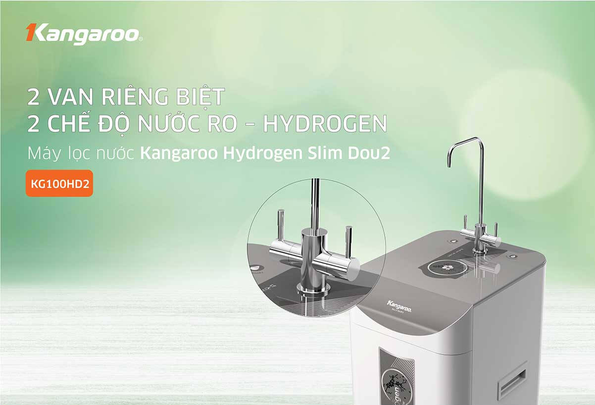 Máy lọc nước Kangaroo Hydrogen Slim Duo 2 KG100HD2