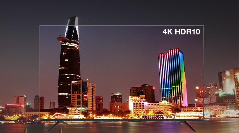 Thưởng thức hình ảnh có độ tương phản cao, sống động và chân thực với công nghệ 4K HDR10