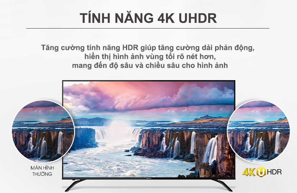 Tivi Sharp 4T-C50BK1X hình ảnh sắc nét