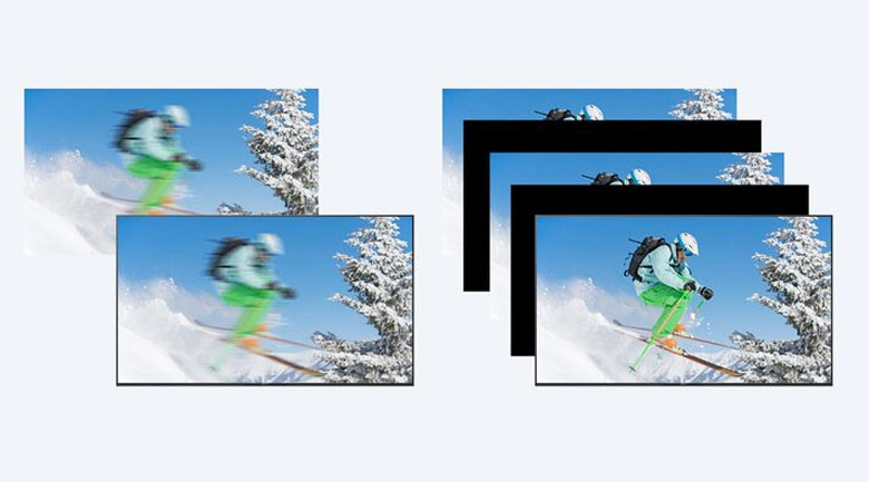 Hình ảnh hiển thị mượt mà rõ nét, không bị mờ nhòe khi xem những cảnh chuyển động nhanh nhờ công nghệ Motionflow™ XR 200 Hz