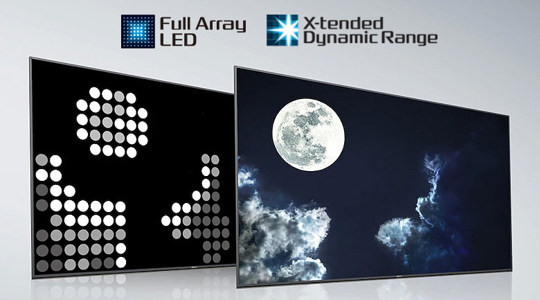 Tấm nền Full Array LED cùng công nghệ X-tended Dynamic Range™
