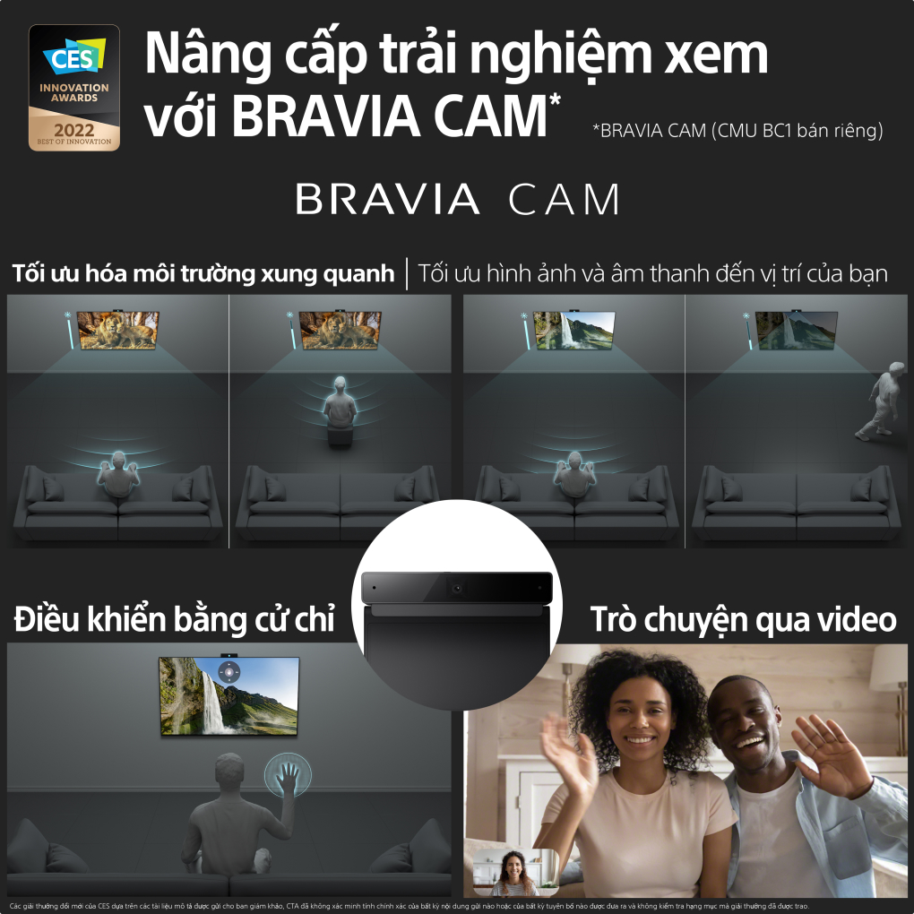 Google Tivi Sony 4K 55 inch XR - 55X90K - Chiếu màn hình từ điện thoại lên Tivi 