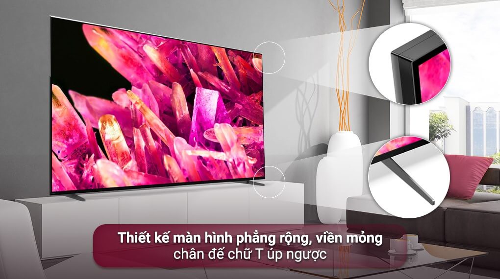 Google Tivi Sony XR-75X90K có thiết kế siêu mỏng, thời thượng với màn hình lớn 75 inch ấn tượng