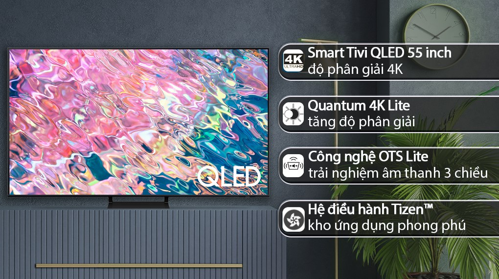 Smart Tivi QLED Samsung 4K 55 inch QA55Q60B