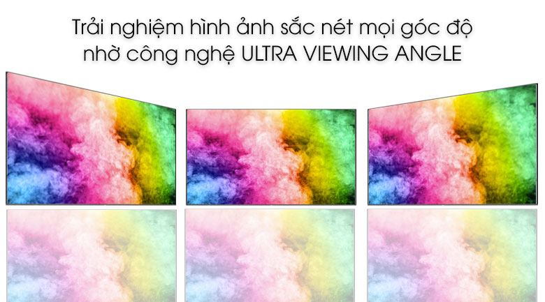 Trải nghiệm xem tivi đã mắt ở mọi góc độ nhờ công nghệ Ultra Viewing Angle