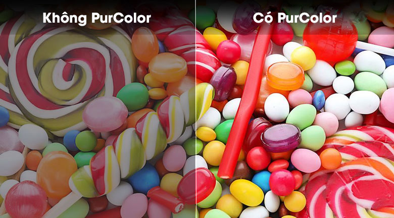 Màu sắc hiển thị sống động nhờ công nghệ PurColor