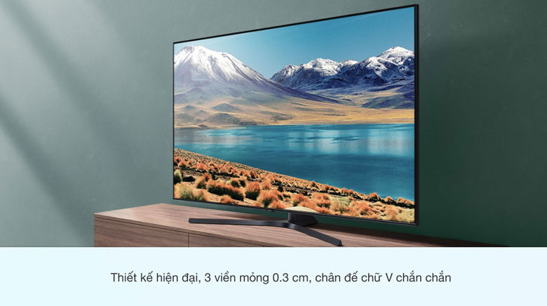 Smart Tivi Samsung 4K 43 inch UA43TU8500KXXV thiết kế không viền 3 cạnh tinh tế