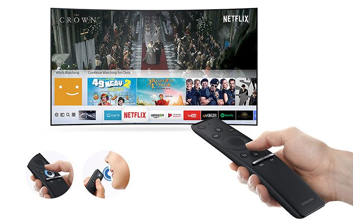 Smart Tivi màn hình cong 4K Samsung 