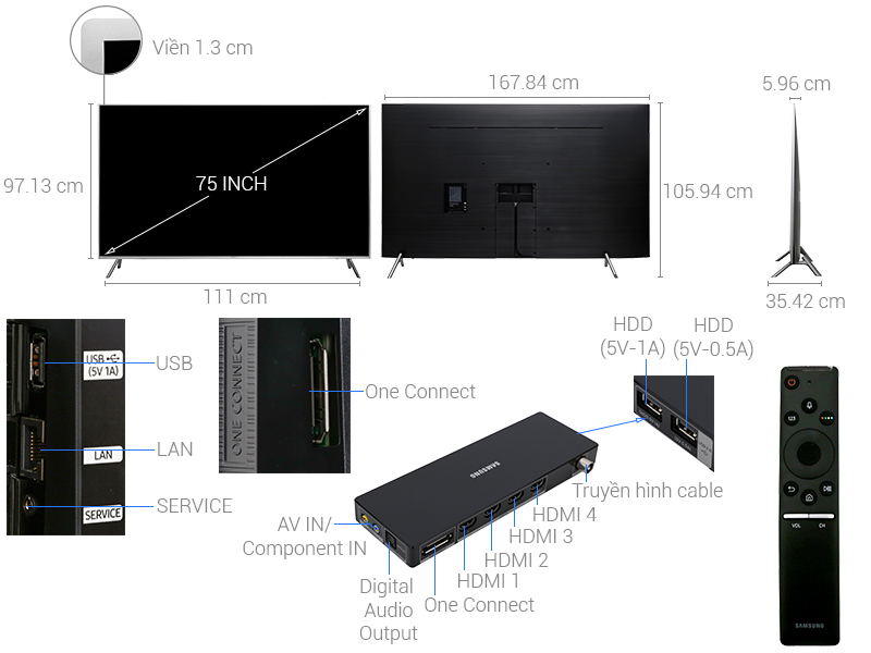 Smart Tivi Samsung UA75MU7000 4K 75 inch