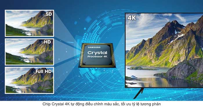 Tivi Samsung UA75TU8100 75 inch chip crystal