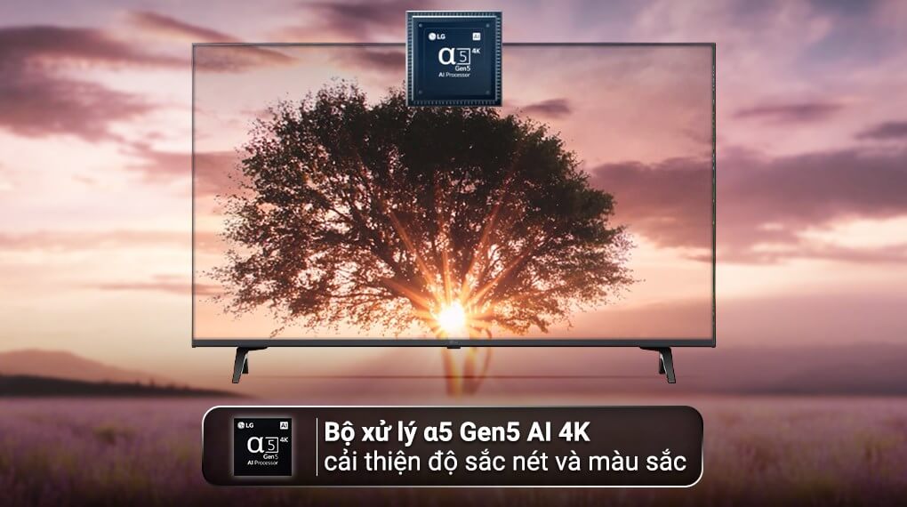 Chất lượng hình ảnh 4K sắc nét của Smart Tivi LG 43UQ7550PSF