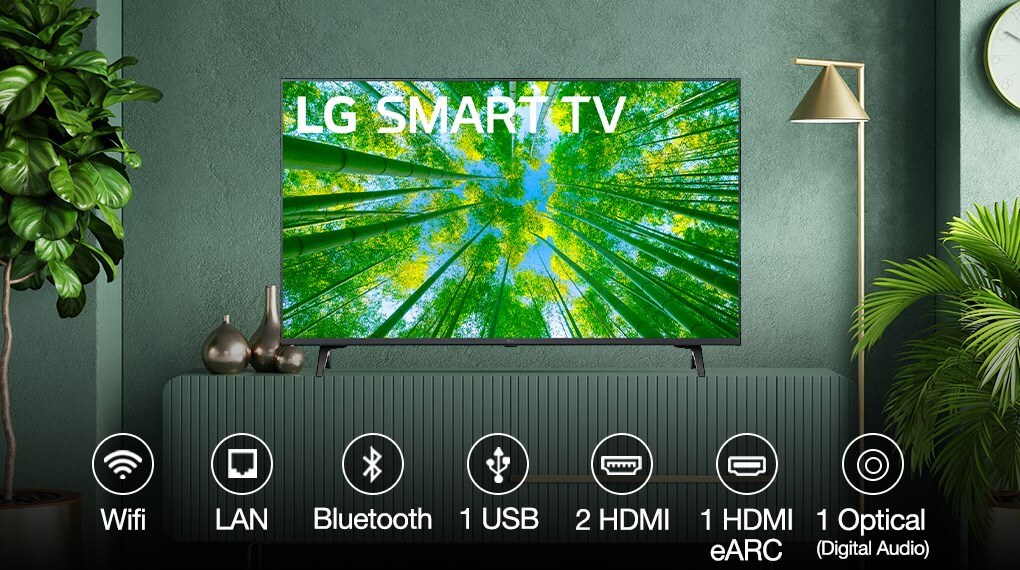 Khả năng kết nối thông minh cùng nhiều tiện ích cao cấp của Smart Tivi LG 4K 43UQ7550PSF