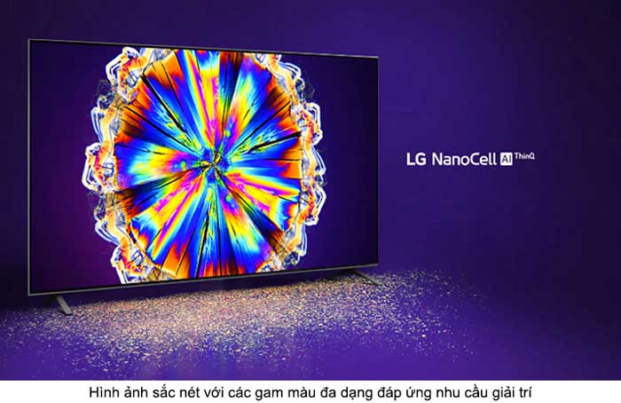 Smart Tivi LG 55NANO91TNA NanoCell 55 inch đa dạng gam màu