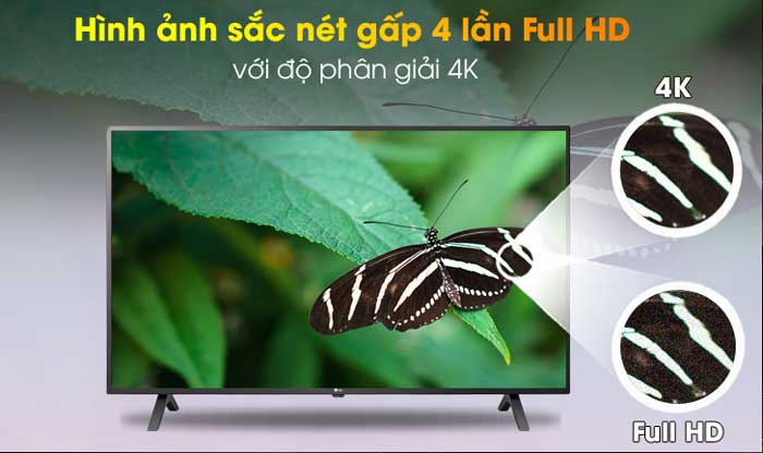 Smart tivi LG 55UN7000PTA 55 inch có độ phân giải cao