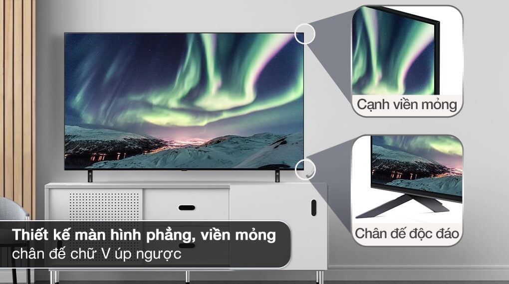Thiết kế thanh mảnh đẳng cấp của smart tivi QNED LG 4K 65 inch 65QNED80SQA