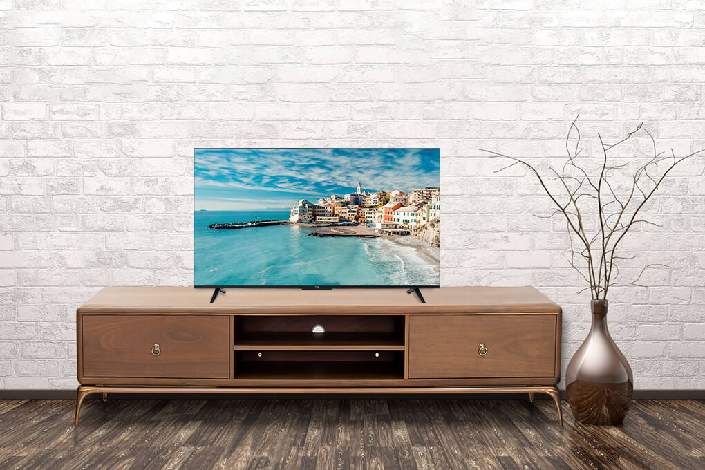 Google Tivi TCL 4K 65 inch 50P635 với thiết kế tràn viền thanh mảnh, sang trọng
