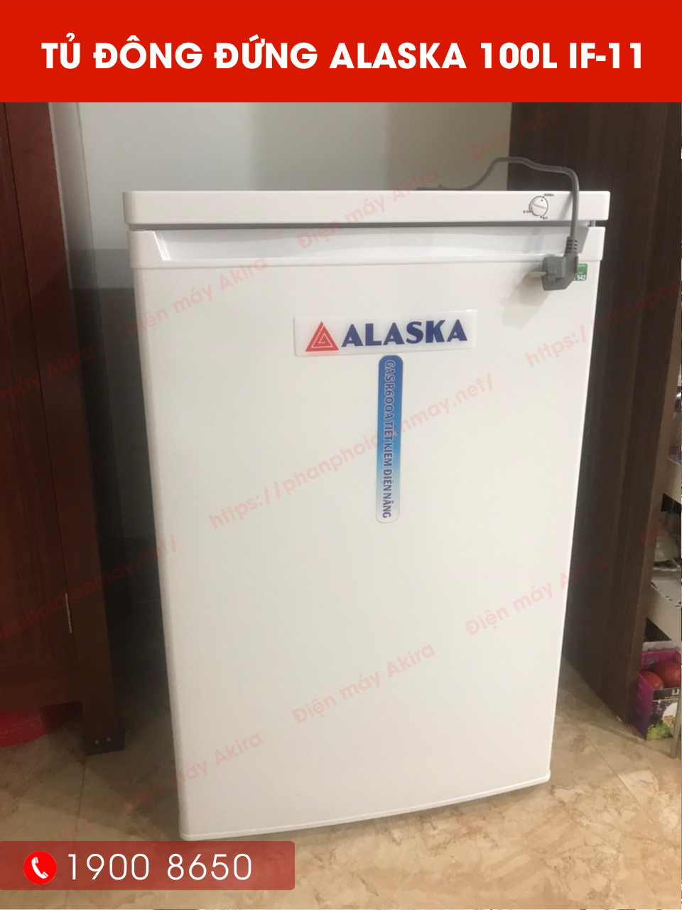 Hình ảnh thực tế tủ đông đứng Alaska IF-11