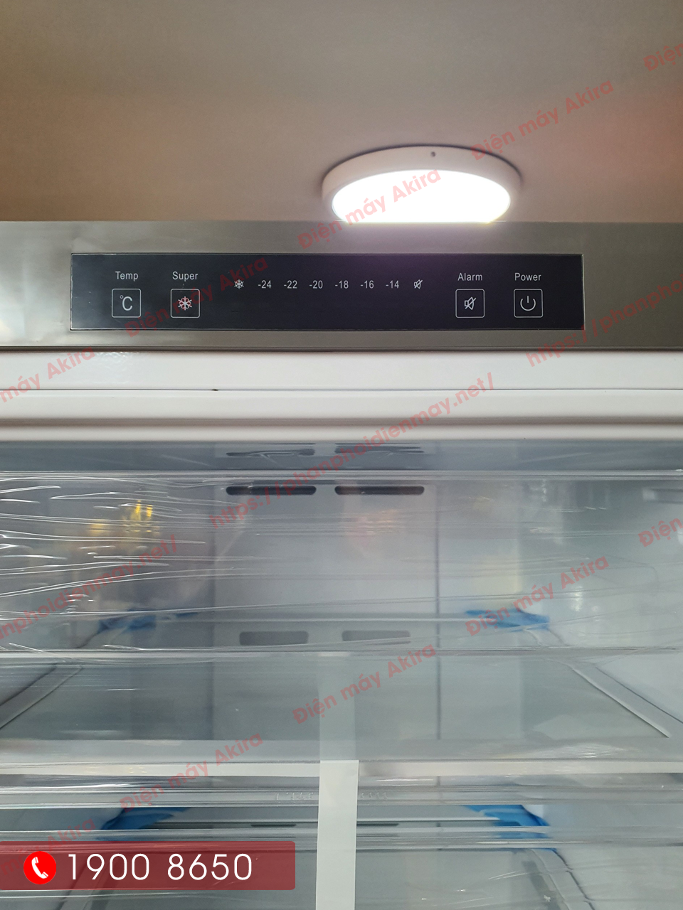 Bảng điều khiển nhiệt độ điện tử thông minh trên tủ đông đứng Sumikura SKFU-300.HSN 300L