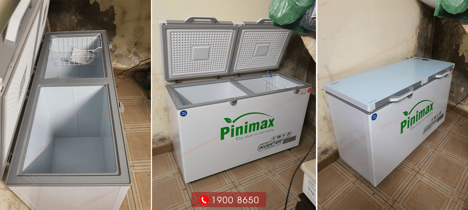 Hình ảnh thực tế tủ đông Pinimax PNM-49W4KD