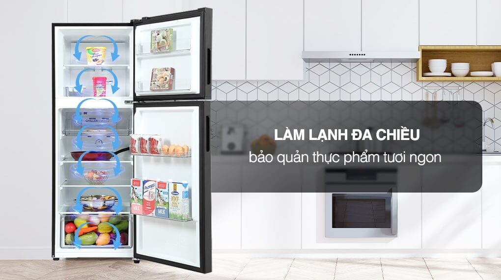 Tủ lạnh Aqua làm lạnh đa chiều