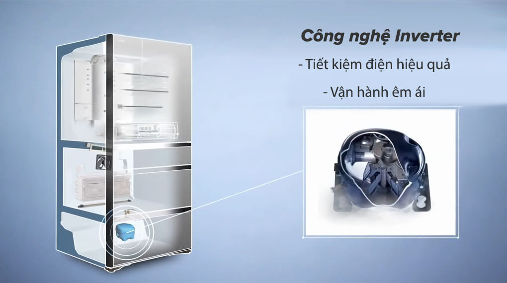 Tủ lạnh Hitachi Inverter 735 lít R-ZX740KV(X)