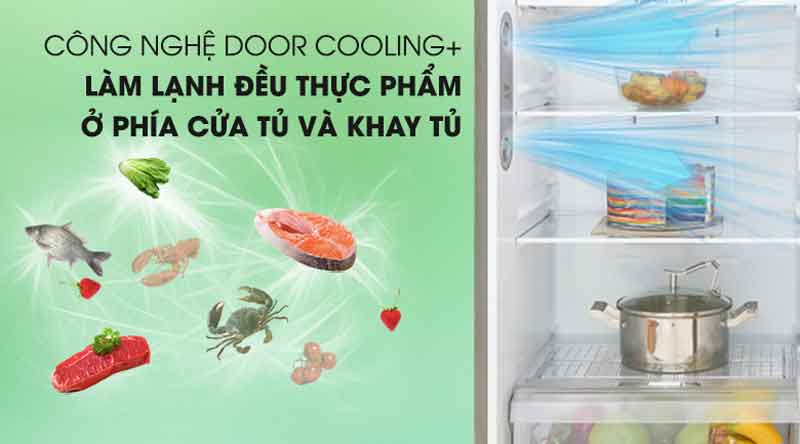 Hệ thống làm lạnh từ cửa tủ Door Cooling+