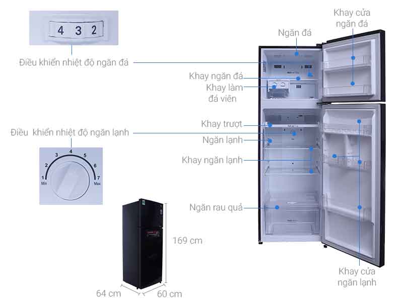 Tủ lạnh LG GN-L315PN Inverter 315 lít