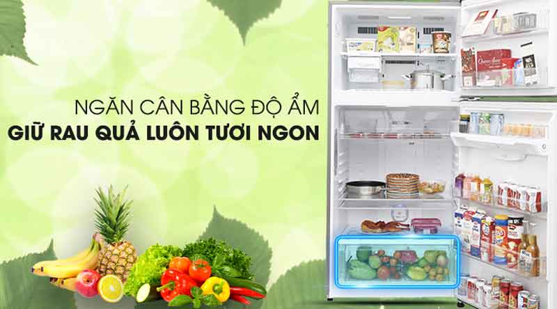 Ngăn rau quả cân bằng độ ẩm