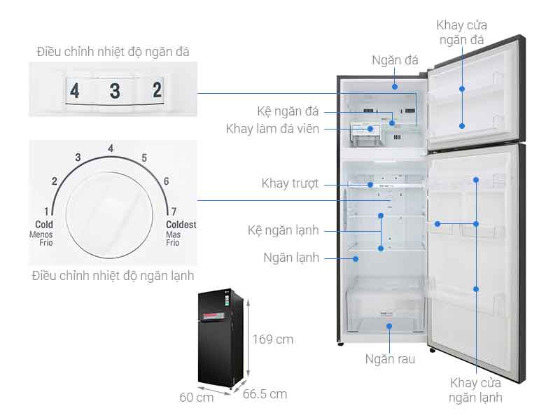Tủ lạnh LG GN-M315BL Inverter 315 lít 