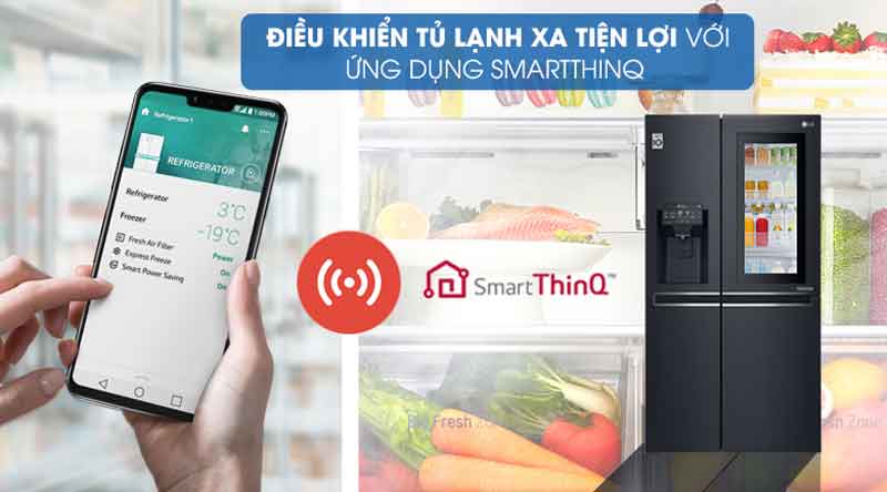 điều khiển bằng điện thoại qua WIFI - Smart ThinQ™